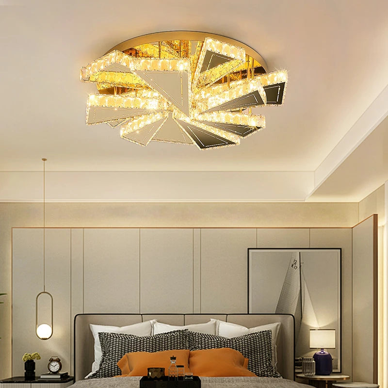 AM0119 · French Flush Mount Square Ceiling Light for Bedrooms · 4 Configurations — AM0119, view 6