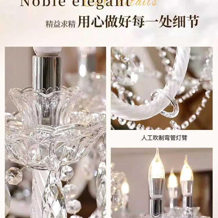 AM0013 · French Crystal Palace-Inspired Zinc Alloy Chandelier for Dining Rooms — AM0013, view 6
