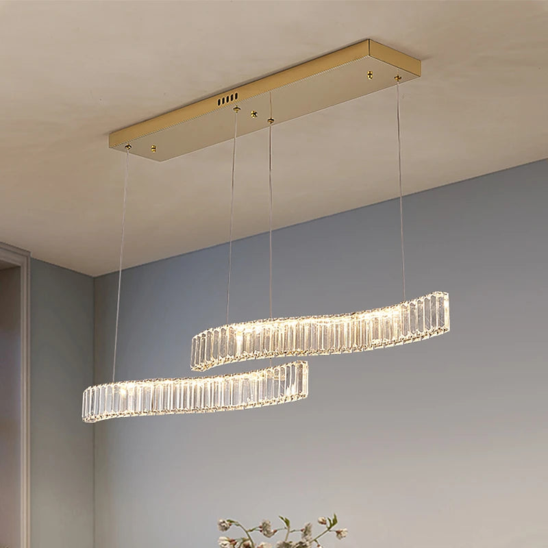 AM0070 · Modern Minimalist Crystal Chandelier for Living Spaces · 3 Configurations — AM0070, view 6