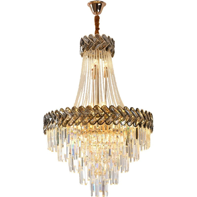 AM0025 · Modern Minimalist Stairwell Crystal Chandelier for Double-Height Spaces — AM0025, view 6