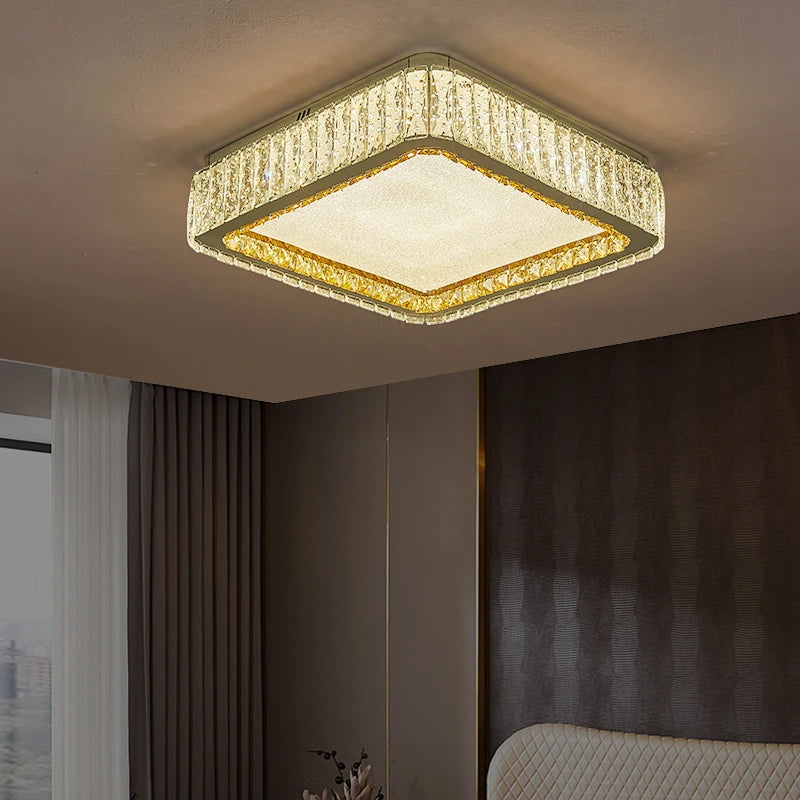 AM0100 · French Flush Mount Triangle Ceiling Light for Bedrooms · 6 Configurations — AM0100, view 6