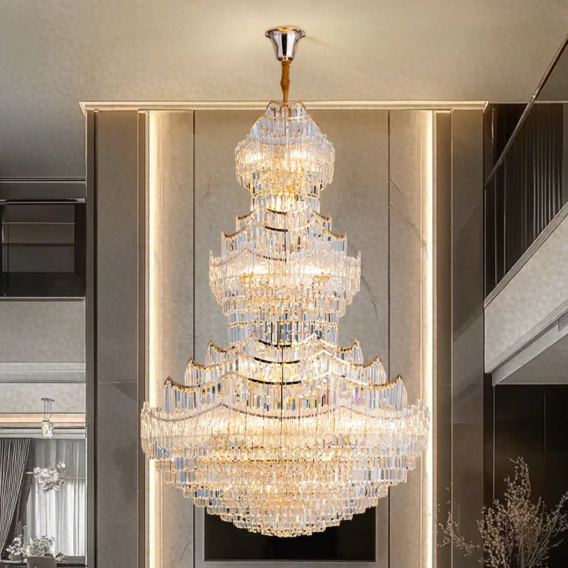 AM0023 · European Classic Stairwell Crystal Chandelier for Double-Height Spaces — AM0023, view 6