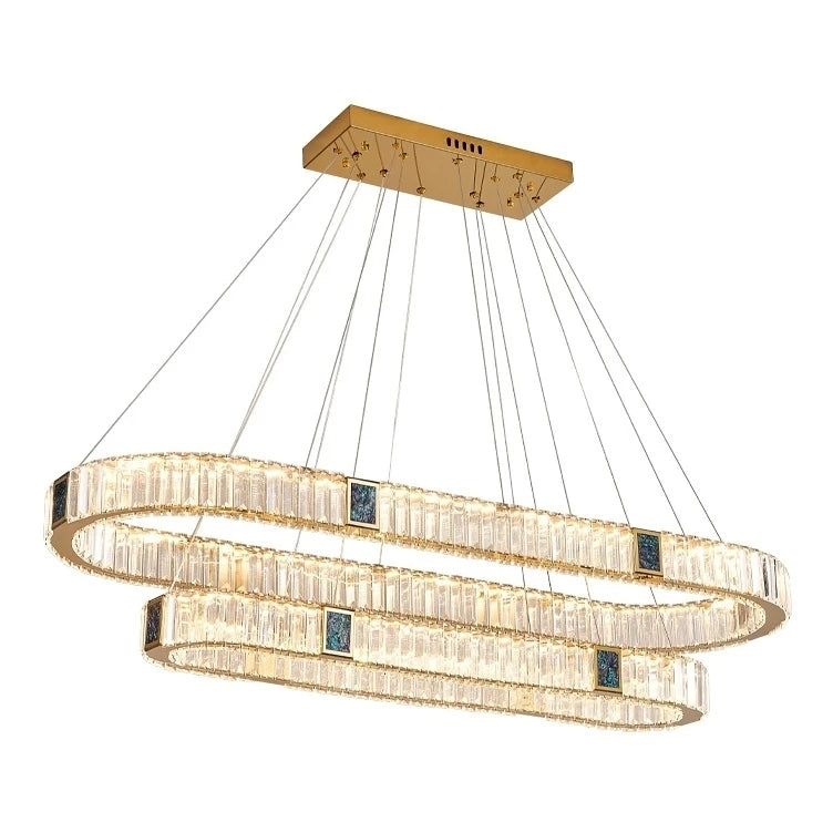 AM0033 · Modern Minimalist Shell Inspired Crystal Chandelier for Dining Rooms — AM0033, view 6
