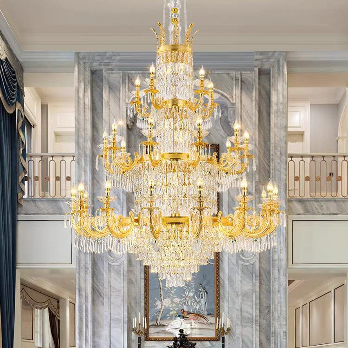 AM0647 — Light Luxury Crystal Chandelier for Living Rooms