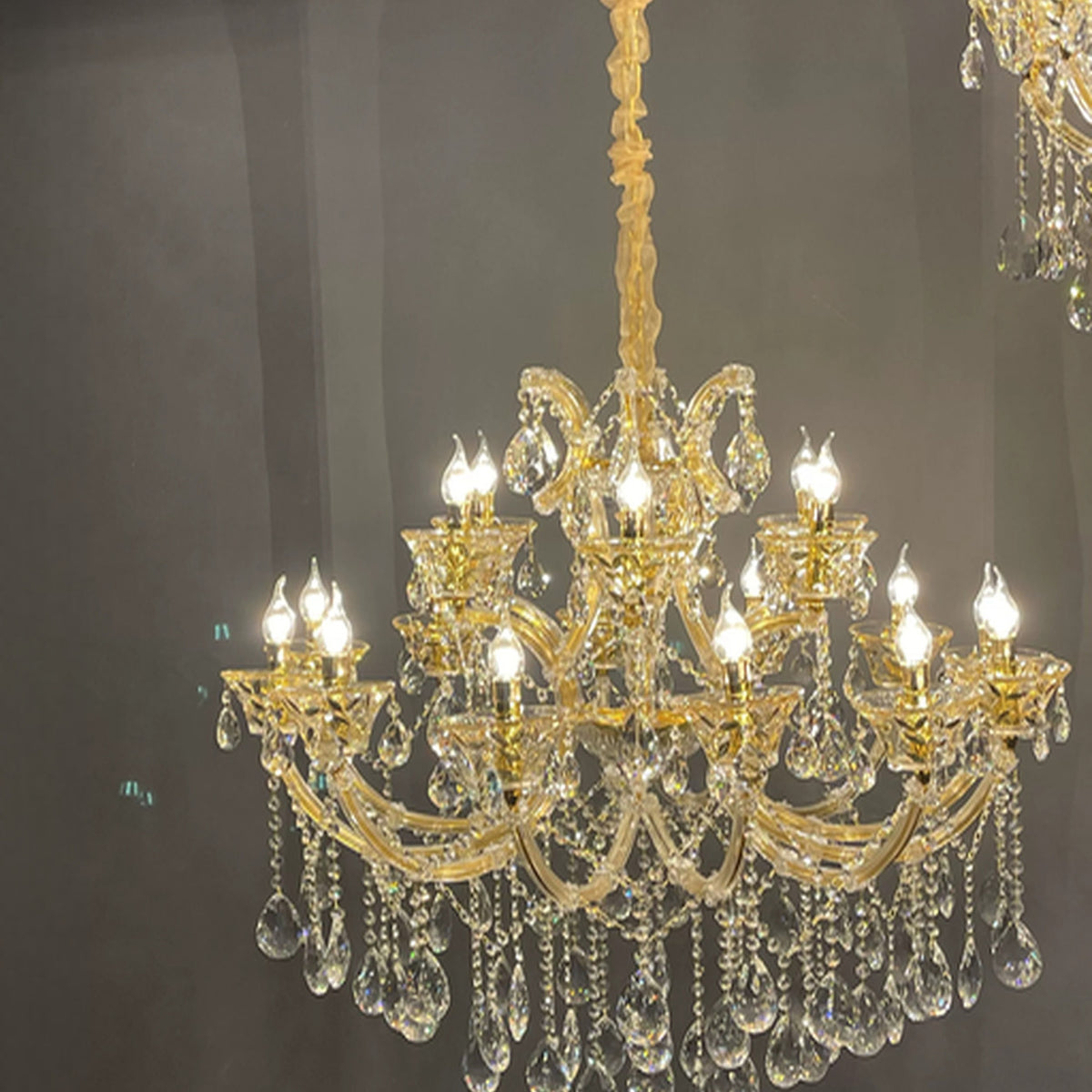 AM0807 — European Crystal Chandelier for Loft Spaces & Duplex Spaces