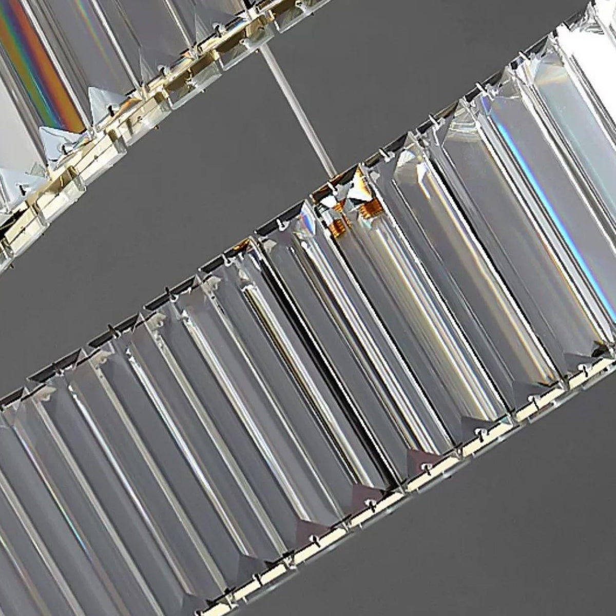 AM0531 — Postmodern Linear Crystal Chandelier for Dining Rooms