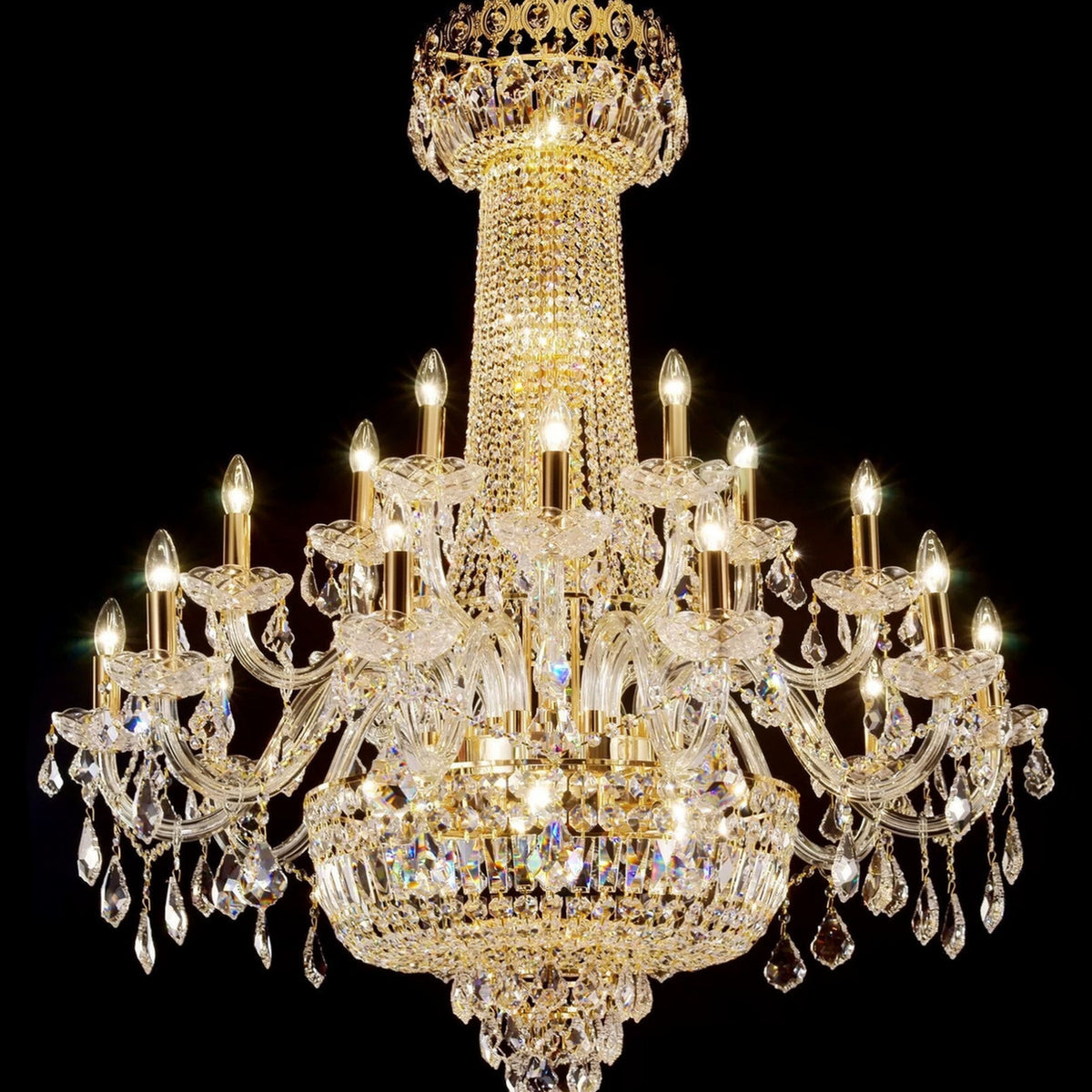 AM0835 — Modern Luxury Stairwell Iron Chandelier for Loft Spaces & Duplex Spaces