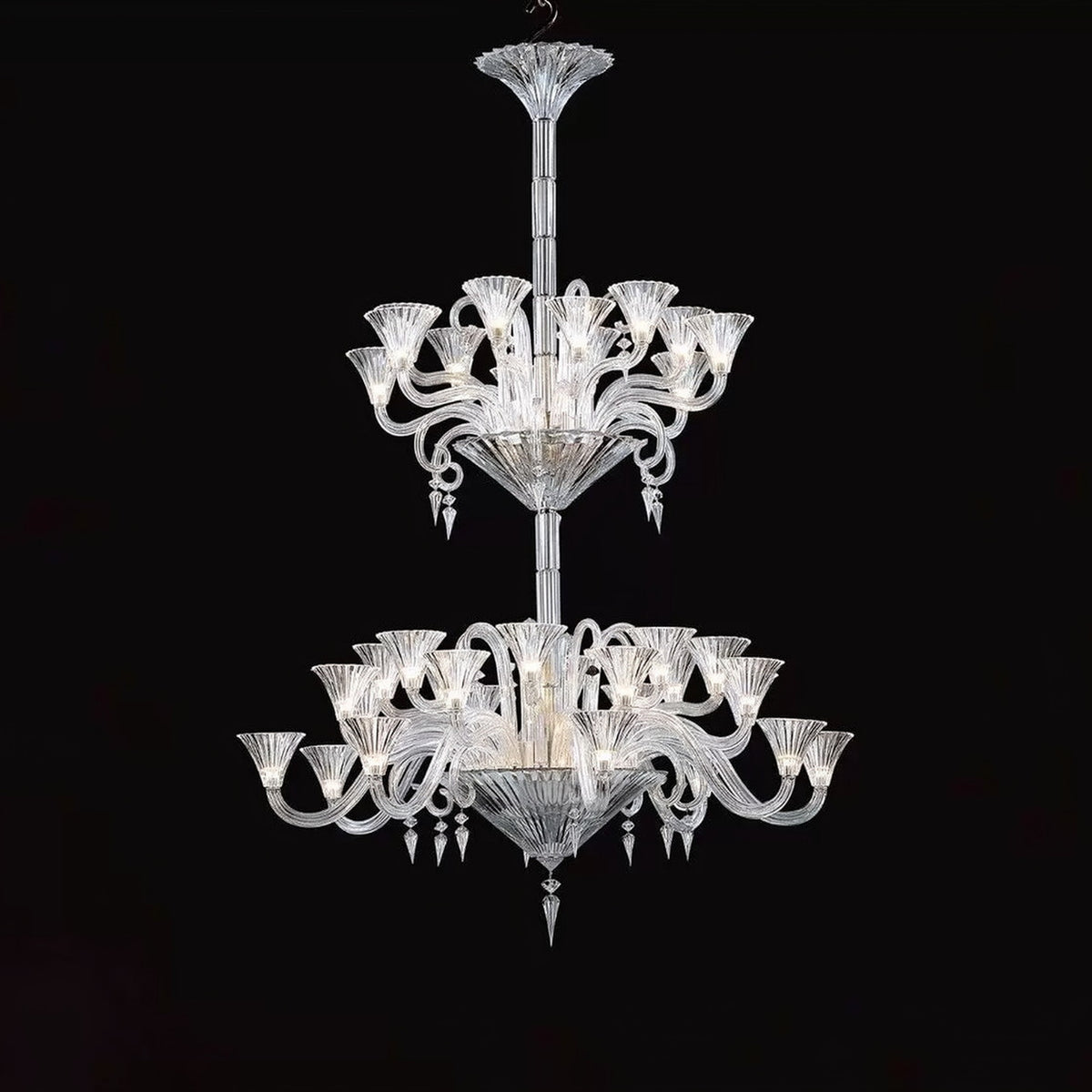 AM0832 — European Stairwell Grand Hall Crystal Chandelier for Retail Spaces & Gym Spaces