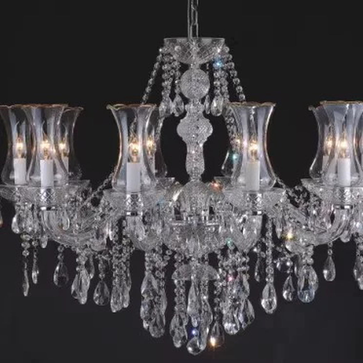 AM0715 — Modern Minimalist Grand Hall Crystal Chandelier for Offices