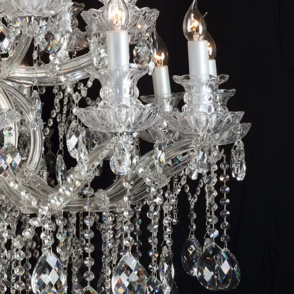 AM0801 — European Stairwell Duplex Crystal Chandelier for Living Rooms