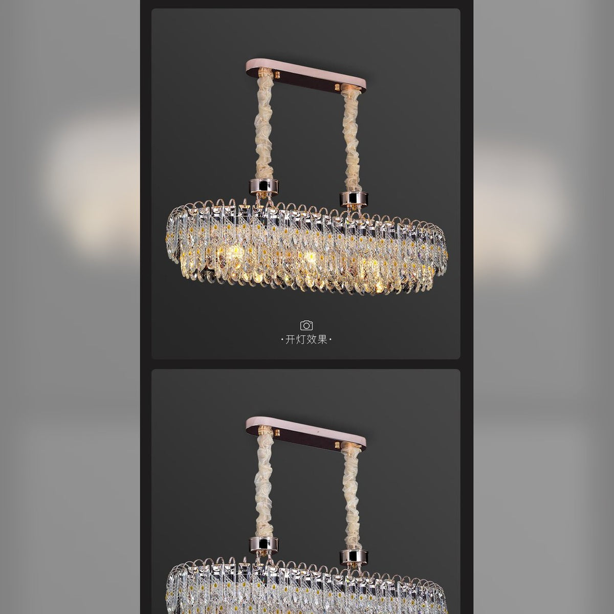 AM0574 — Modern Minimalist Crystal Chandelier for Living Rooms