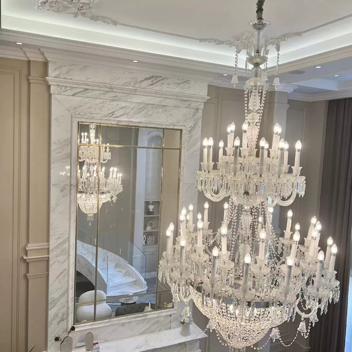 AM0748 — European Grand Hall Crystal Chandelier for Bedrooms