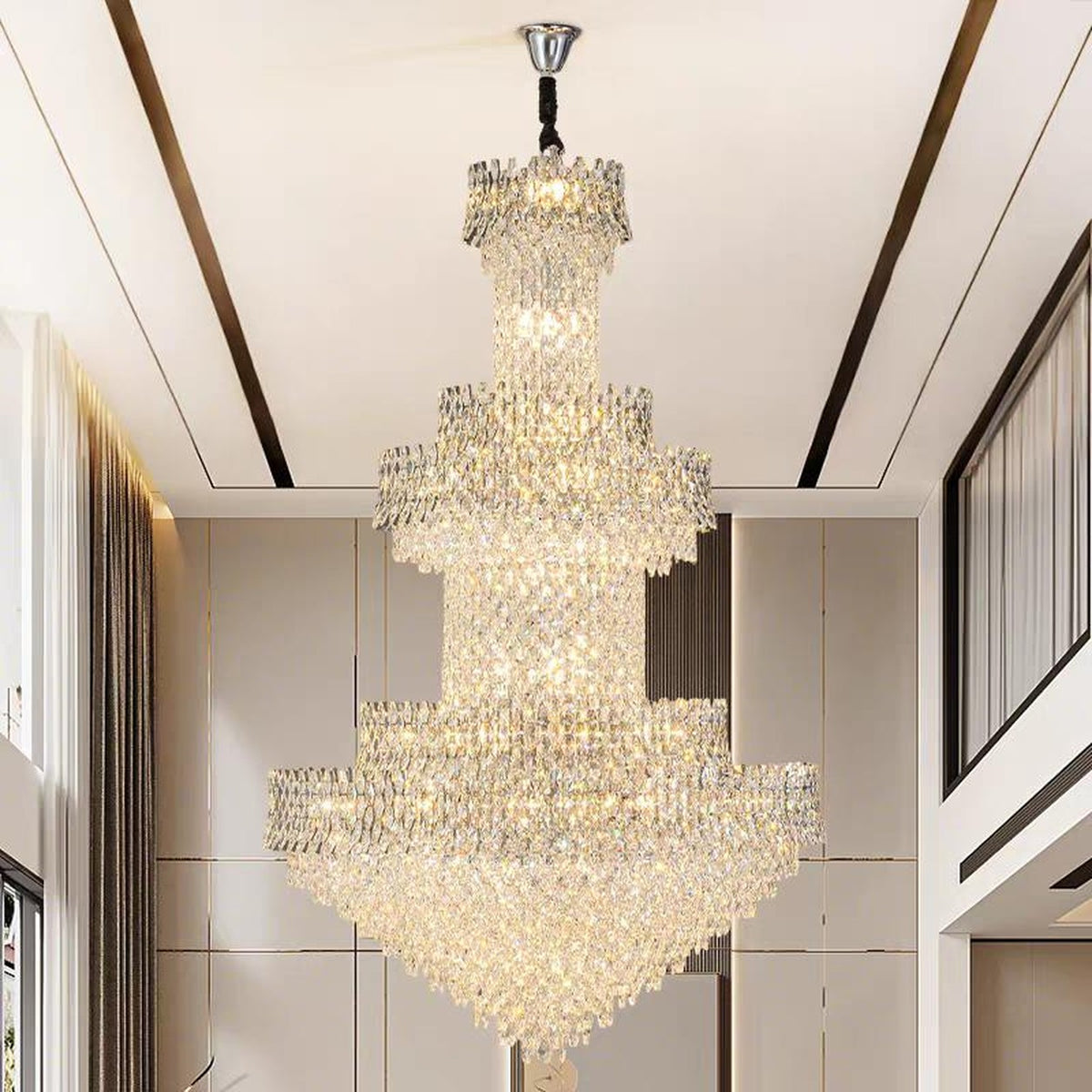AM0593 — Light Luxury Crystal Chandelier for Living Rooms