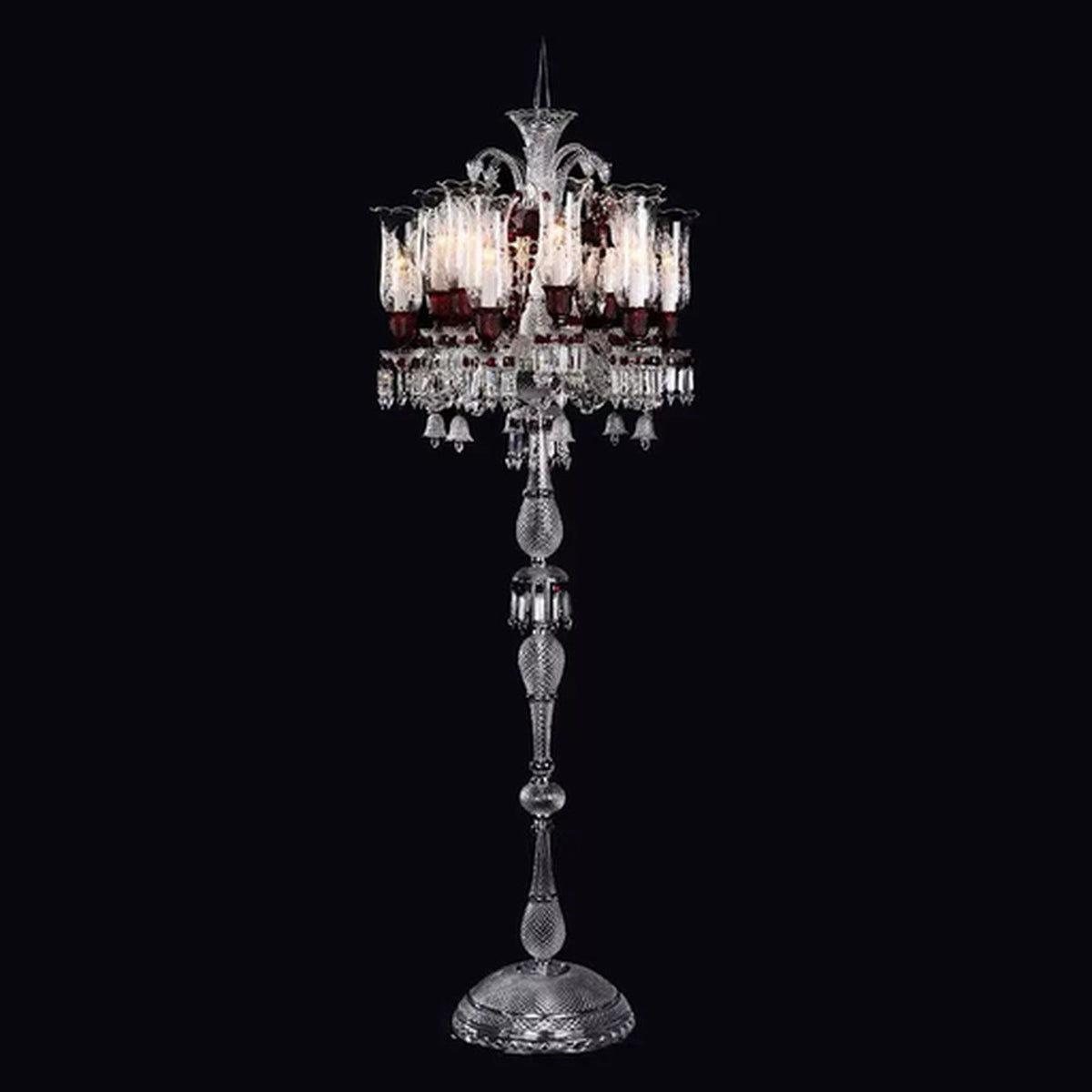 AM0862 — Modern Minimalist Candle Crystal Floor Lamp for Living Rooms & Bedrooms