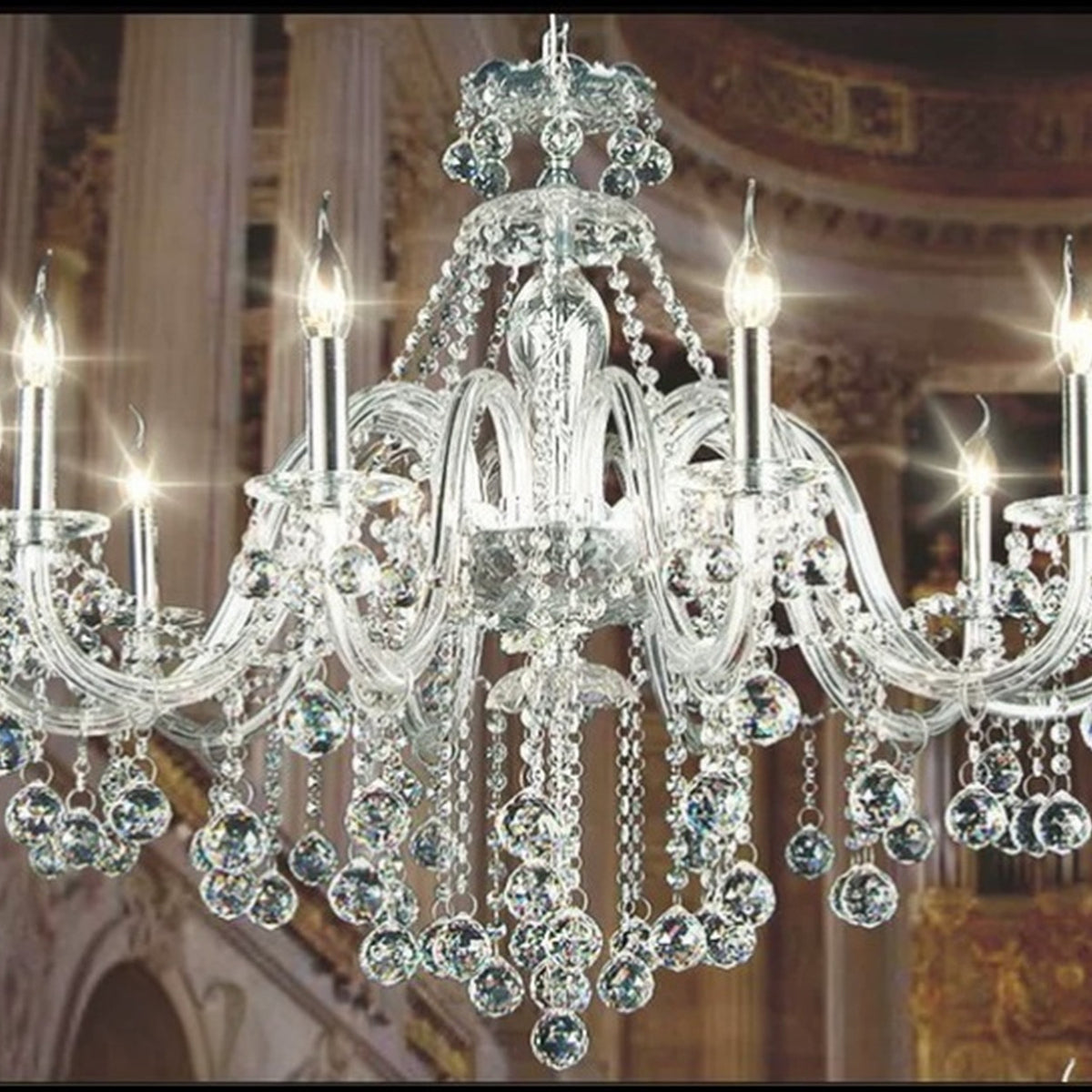 AM0714 — European Crystal Chandelier for Retail Spaces & Gym Spaces