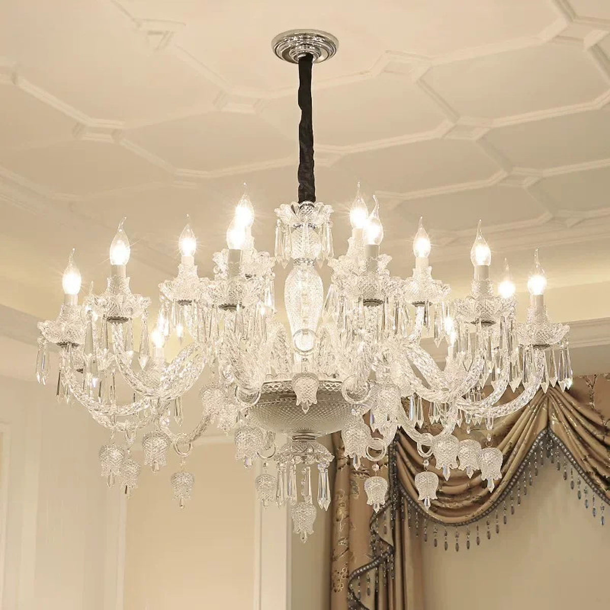 AM0803 — European Grand Hall Crystal Chandelier for Living Rooms