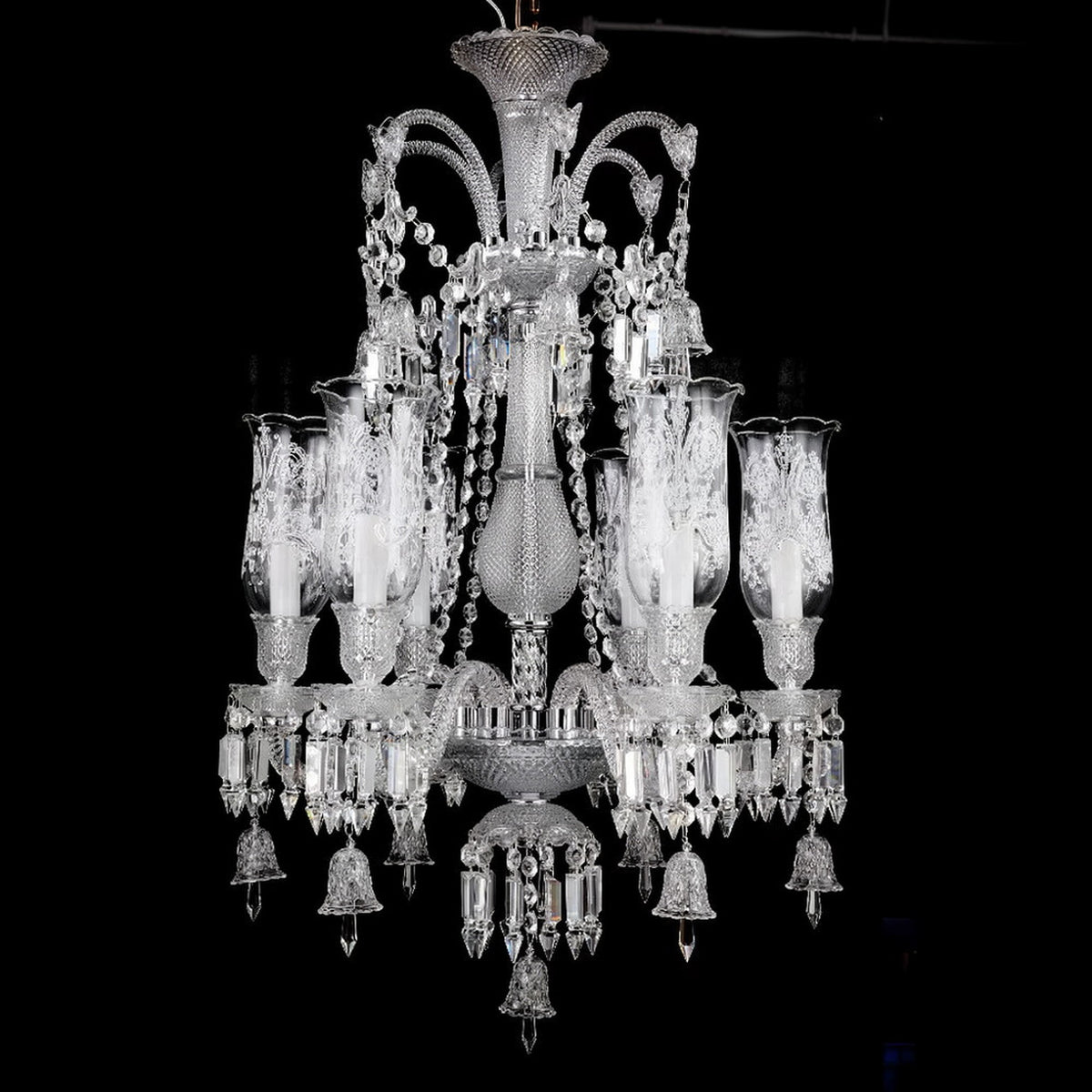 AM0819 — European Stairwell Crystal Chandelier for Bedrooms
