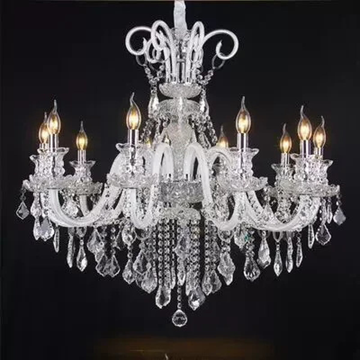 AM0705 — European Candle Crystal Chandelier for Living Rooms & Dining Rooms
