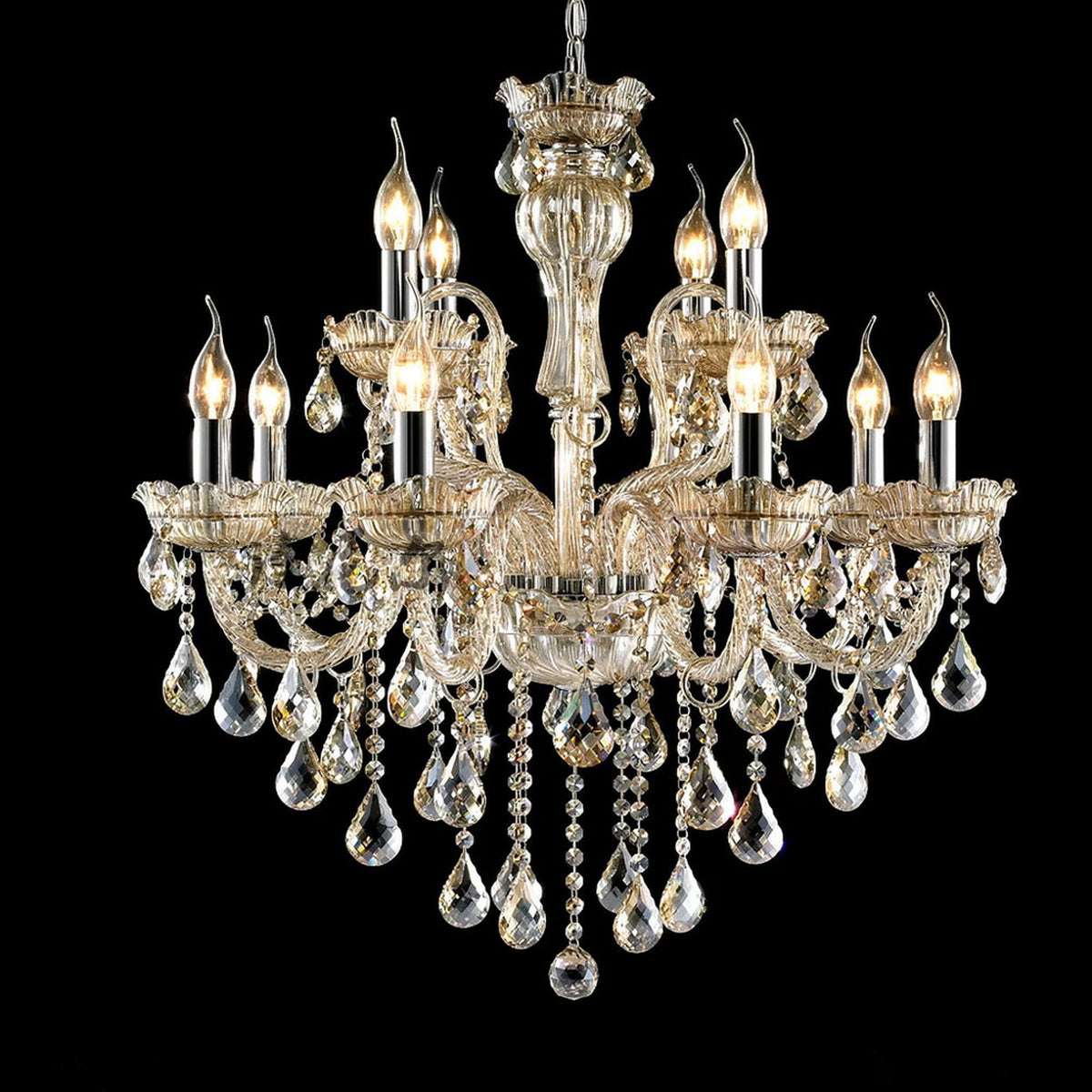 AM0817 — European Crystal French Chandelier for Retail Spaces & Gym Spaces