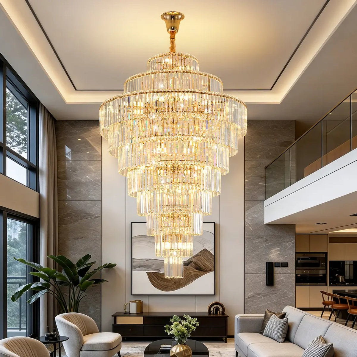 AM0542 — Crystal Chandelier for Living Rooms