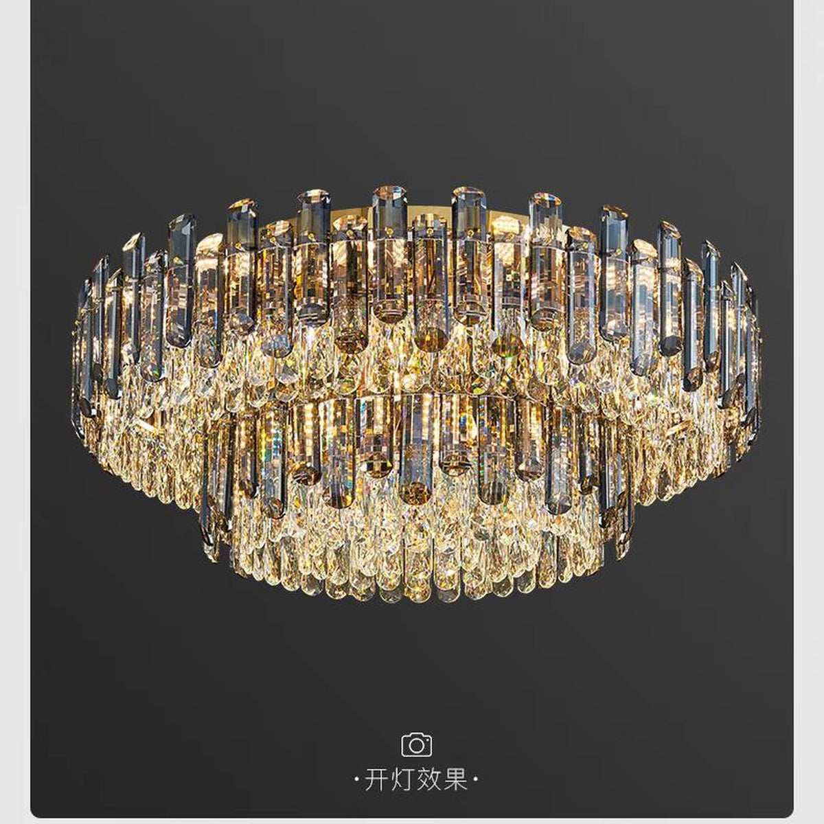 AM0614 — Modern Luxury Crystal Ceiling Light for Living Rooms