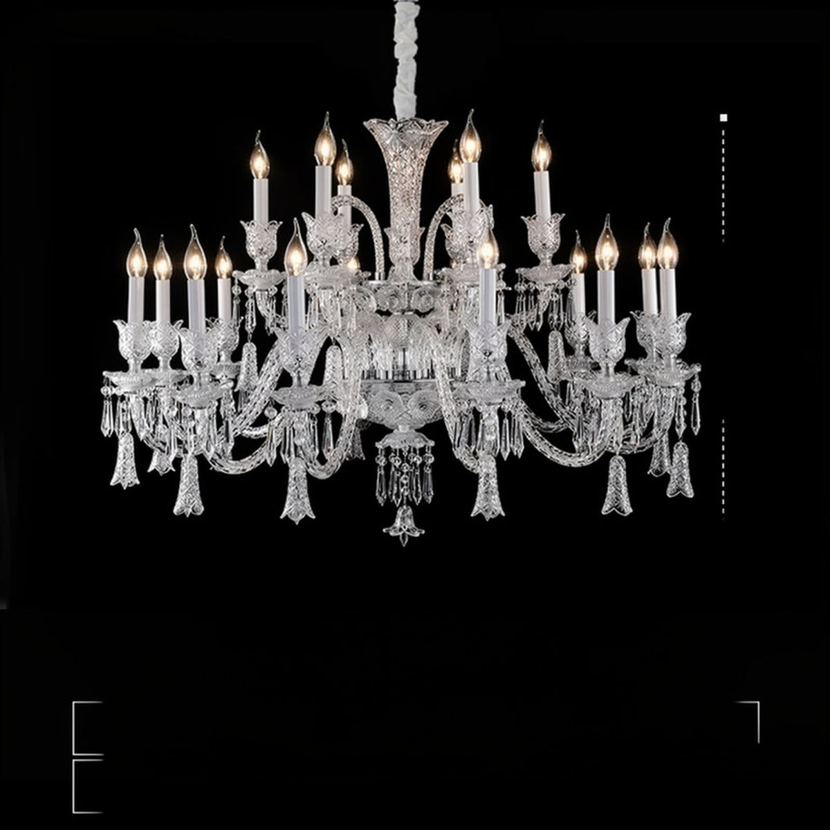 AM0864 — European Duplex Crystal Stainless Steel Chandelier for Living Rooms & Dining Rooms