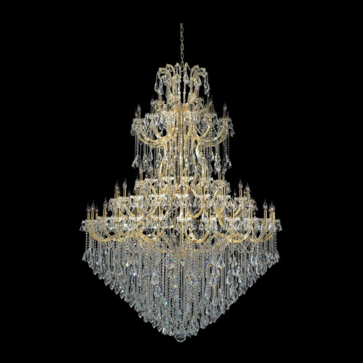 AM0808 — European Candle Crystal Chandelier for Loft Spaces & Duplex Spaces