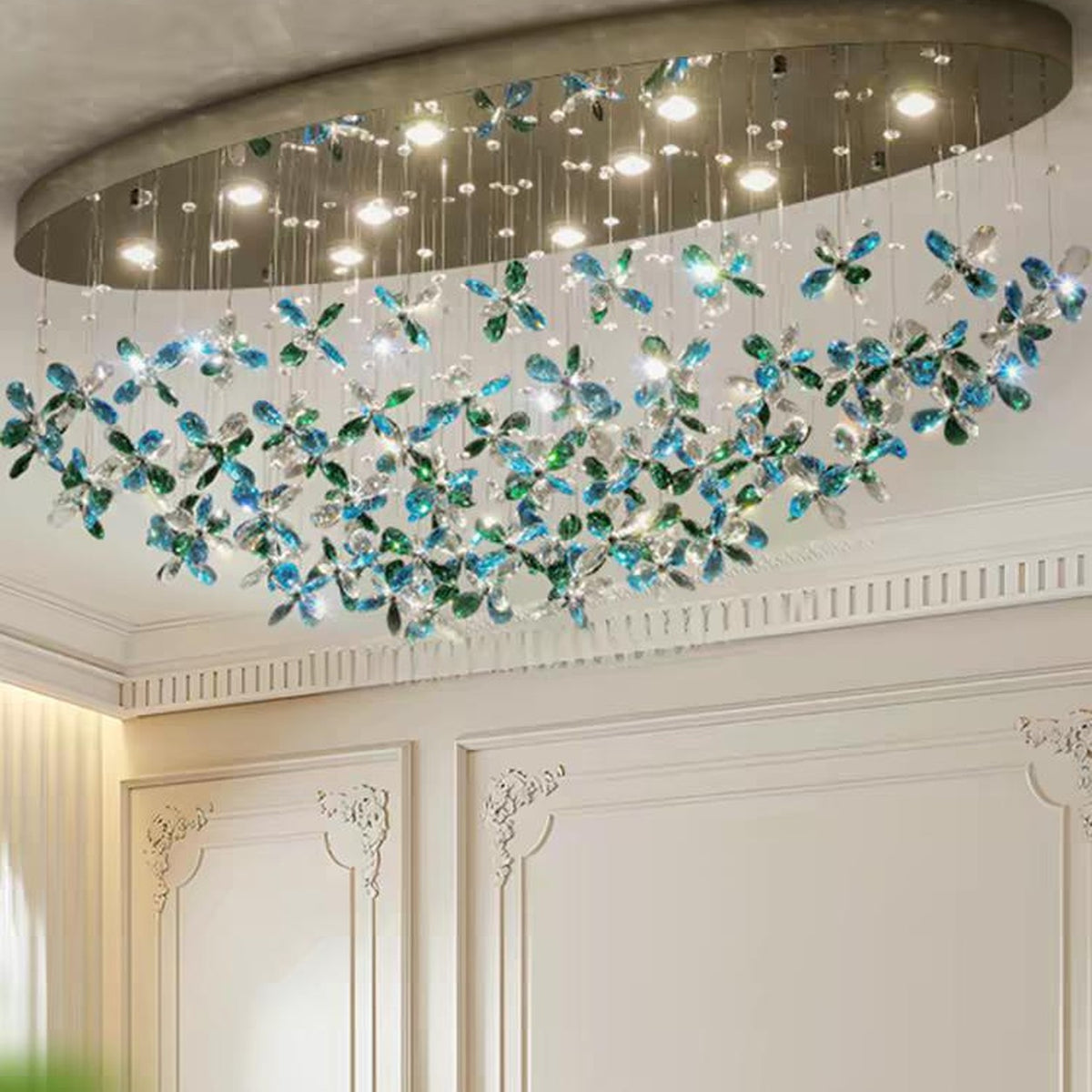 AM0674 — Modern Minimalist Crystal Ceiling Light for Living Rooms