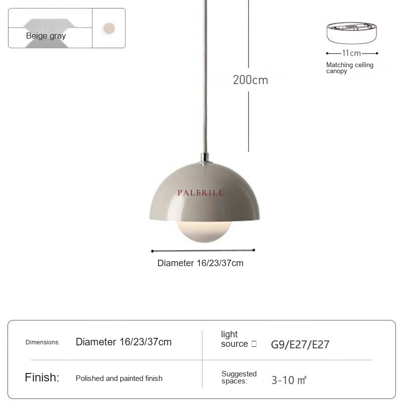 Flowerbud Pendant Light — AM0134, view 9