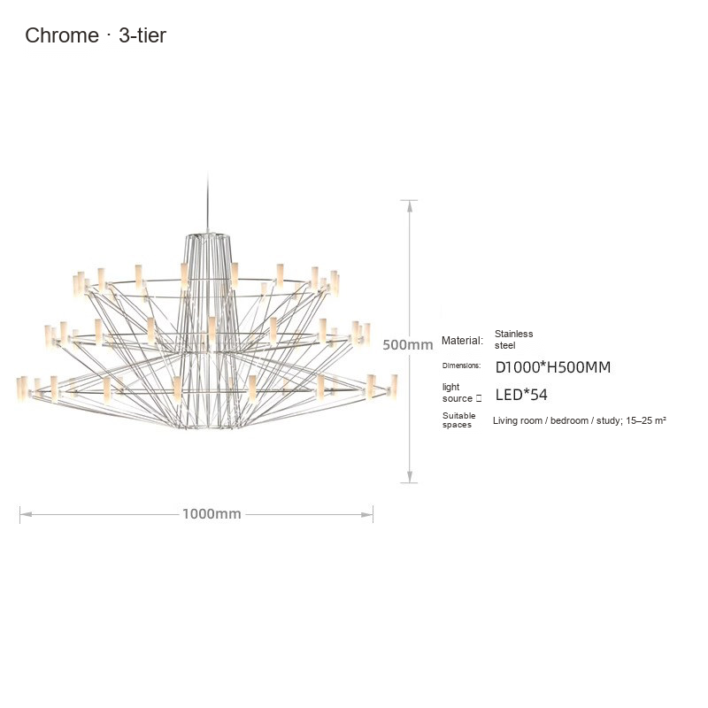 Multi-Tier LED Chandelier — AM0234, view 11