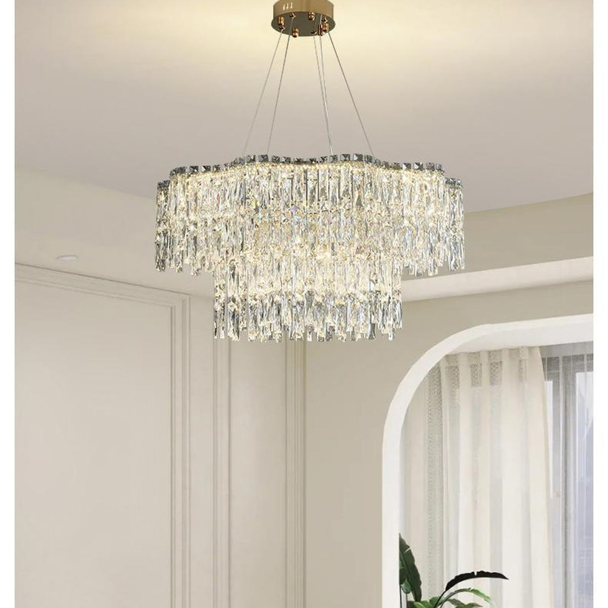 AM0623 — Modern Luxury Crystal Chandelier for Living Rooms