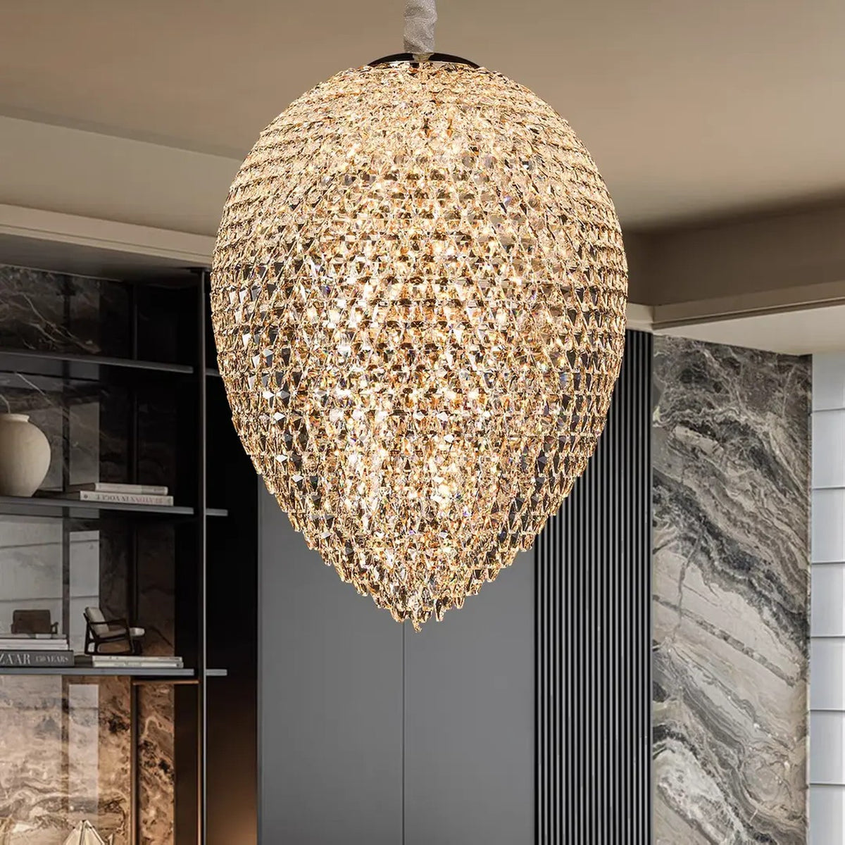 AM0672 — Modern Luxury Crystal Chandelier for Living Rooms