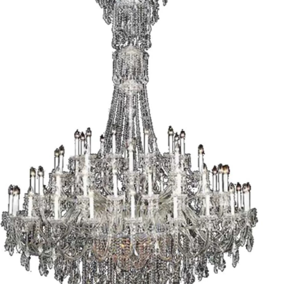 AM0828 — European Crystal Chandelier for Duplex Spaces & Stairwells