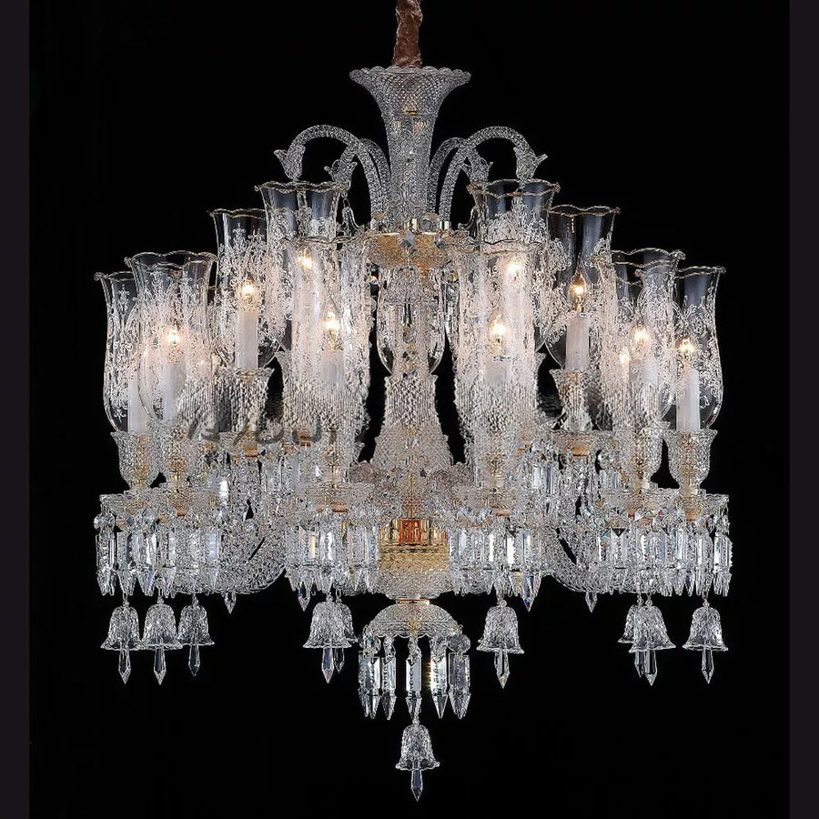 AM0820 — European Stairwell Duplex Crystal Chandelier for Living Rooms