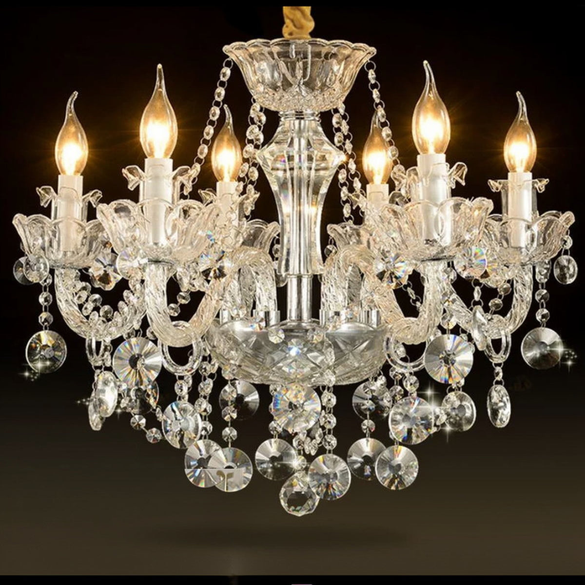 AM0770 — European Crystal Chandelier for Living Rooms & Dining Rooms