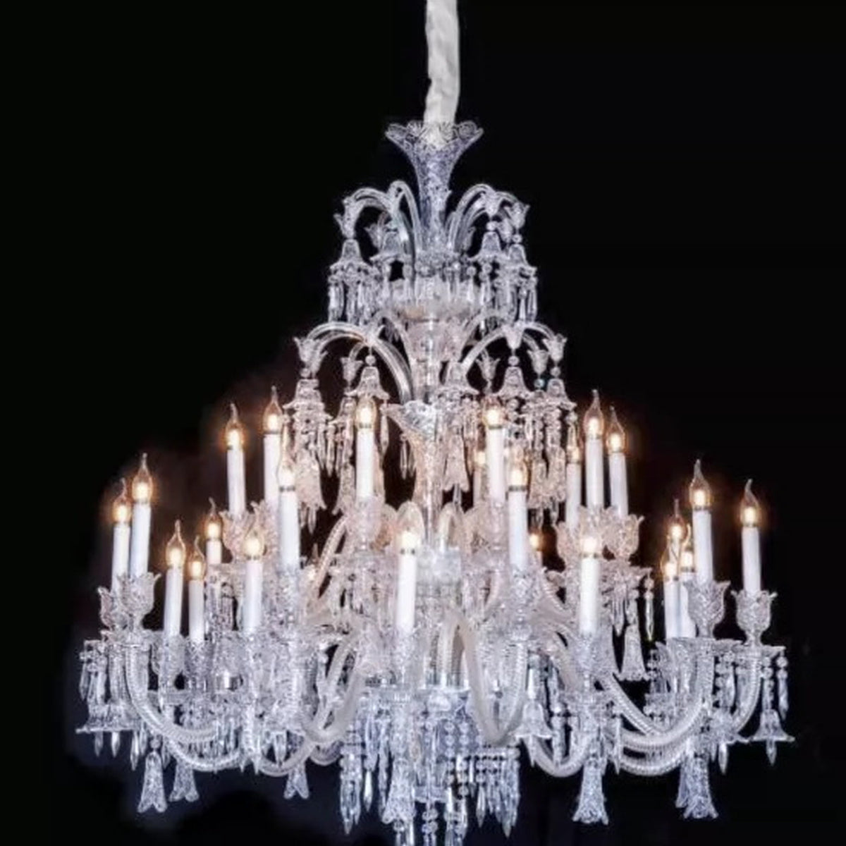 AM0864 — European Duplex Crystal Stainless Steel Chandelier for Living Rooms & Dining Rooms