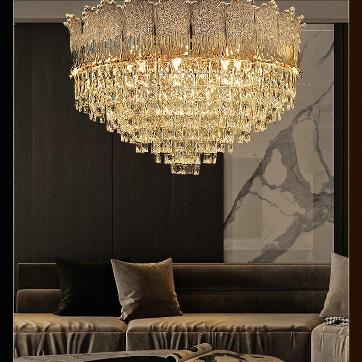 AM0620 — Imported K9 Crystal Chandelier for Living Rooms