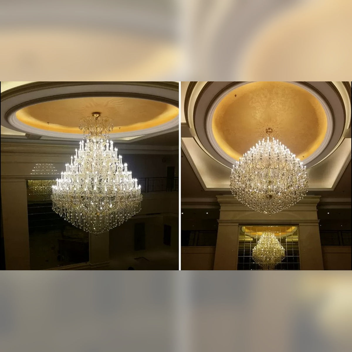 AM0797 — European Duplex Double-height Crystal Chandelier for Living Rooms