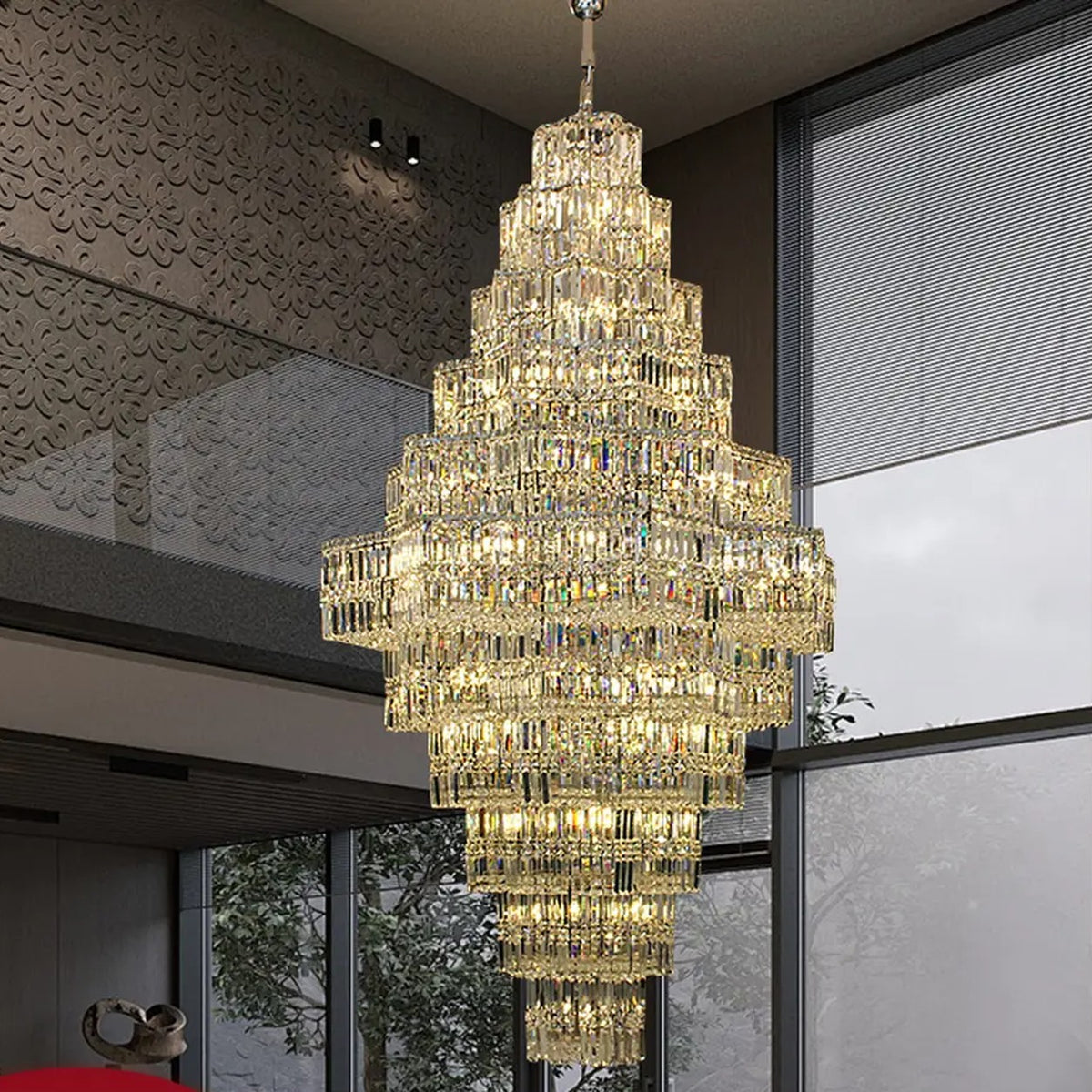 AM0488 — Light Luxury Crystal Chandelier for Living Rooms