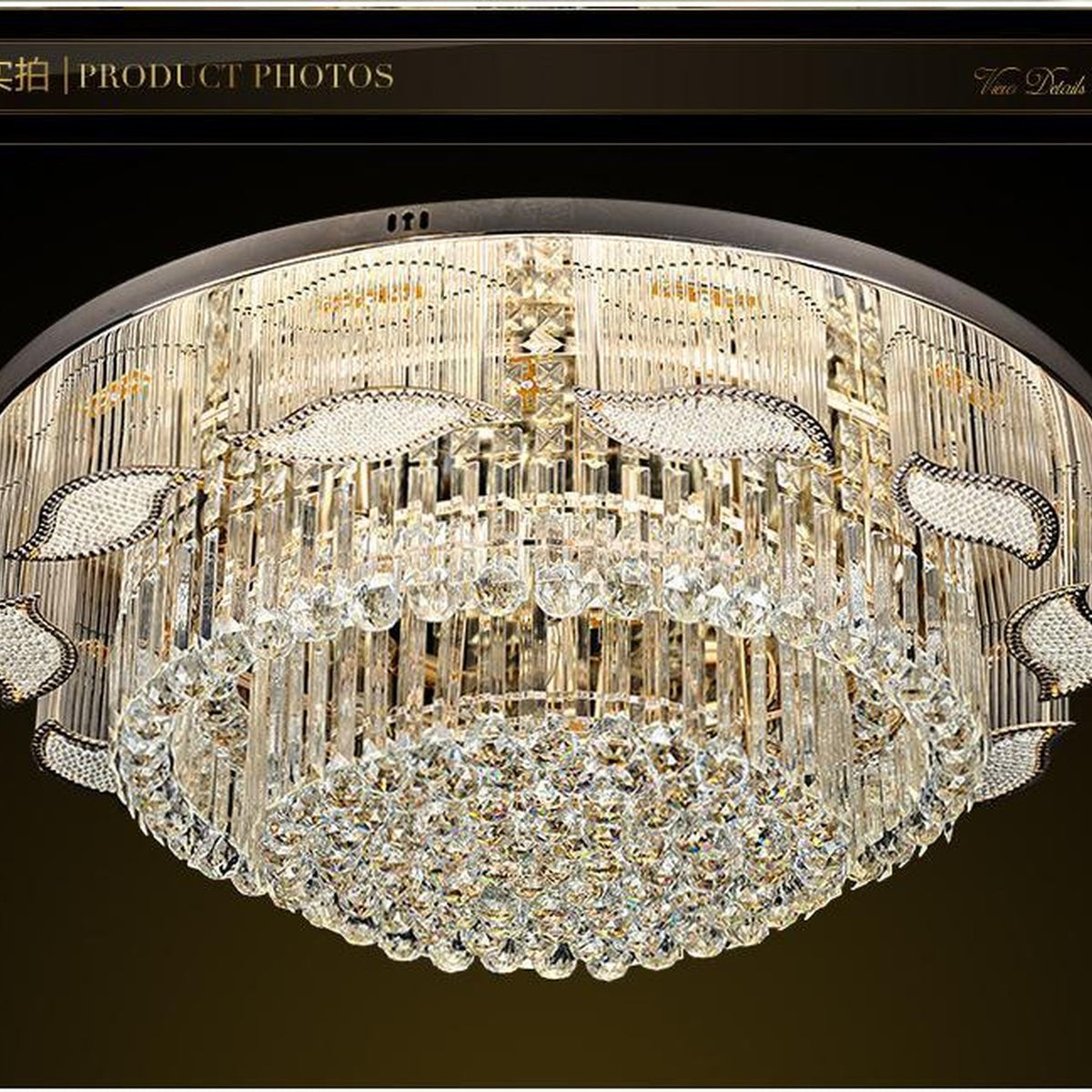 AM0697 — Light Luxury Crystal Ceiling Light for Living Rooms