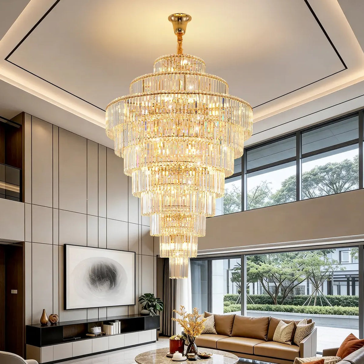 AM0542 — Crystal Chandelier for Living Rooms