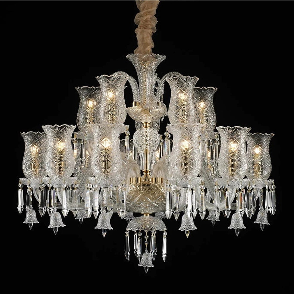 AM0825 — European Stairwell Grand Hall Crystal Chandelier for Dining Rooms