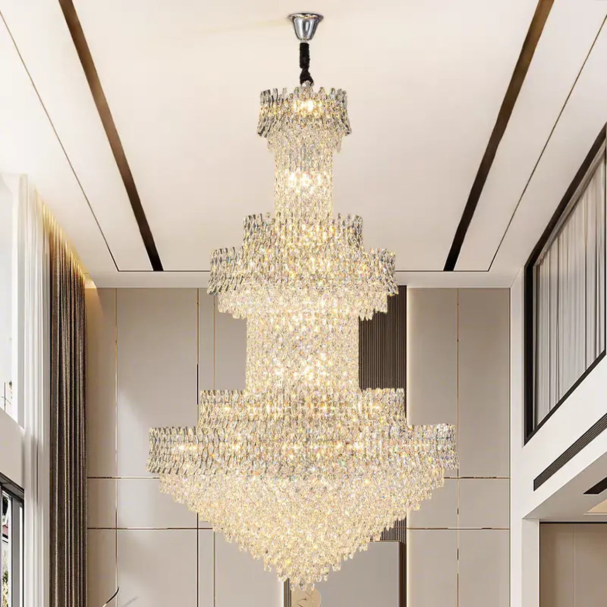 AM0593 — Light Luxury Crystal Chandelier for Living Rooms