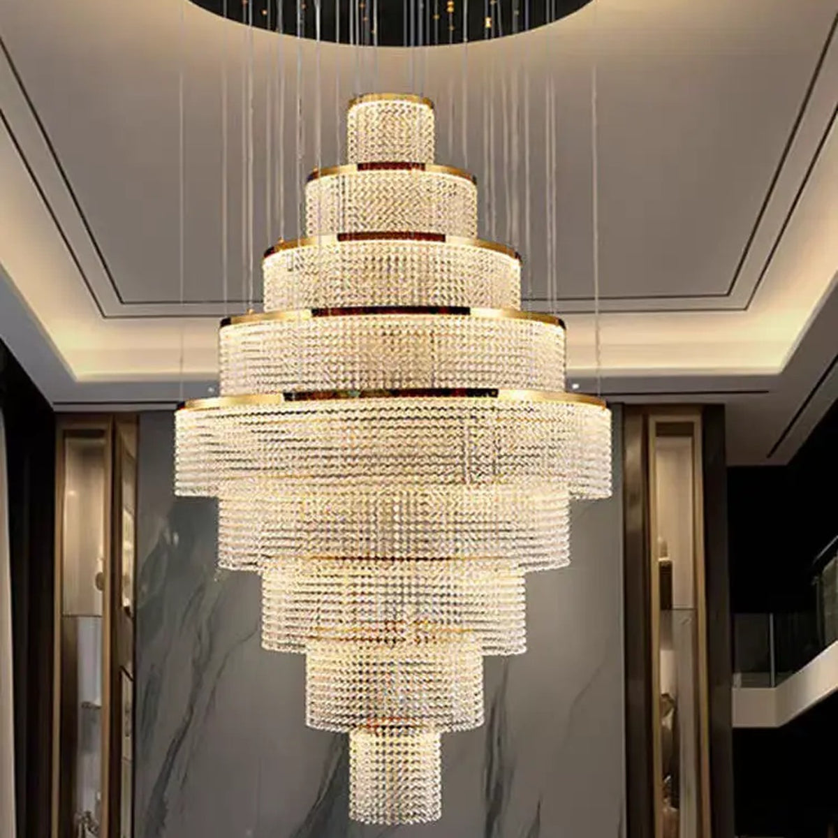 AM0639 — Postmodern Chandelier for Stairwells