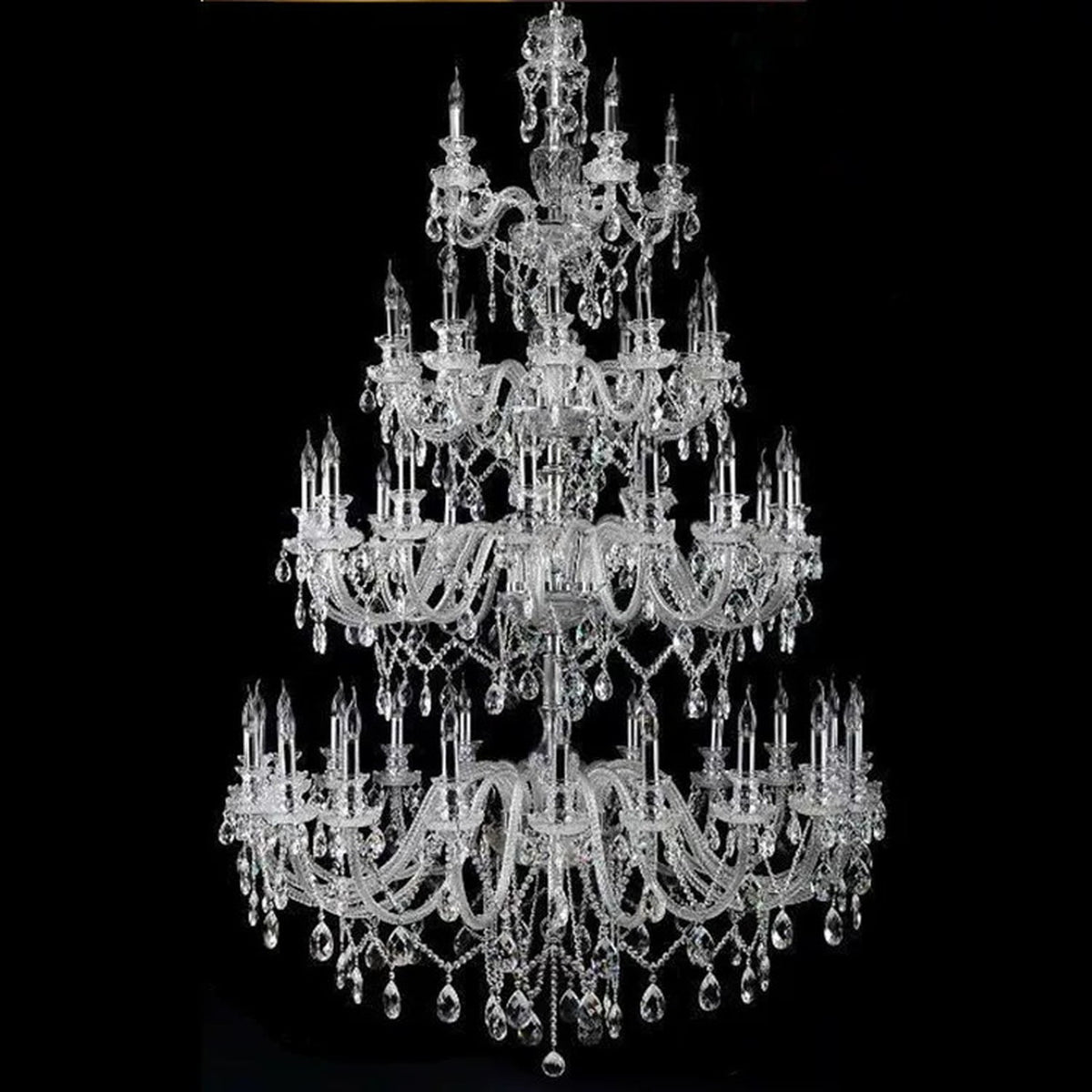 AM0710 — European Grand Hall Crystal Chandelier for Loft Spaces & Duplex Spaces