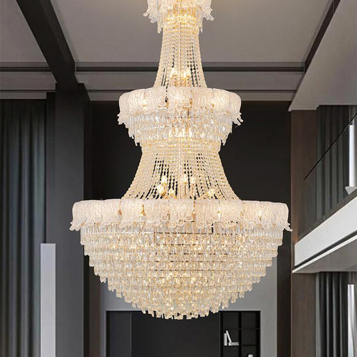 AM0580 — Light Luxury Crystal Chandelier for Living Rooms