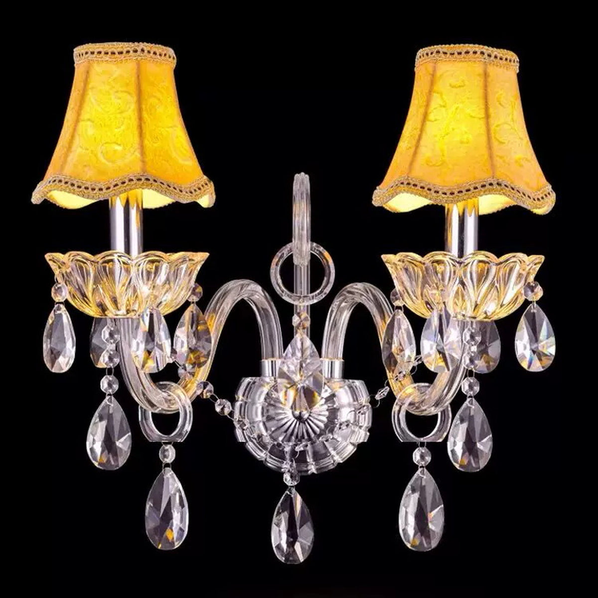 AM0837 — European Stairwell Crystal Wall Light for Living Rooms & Dining Rooms