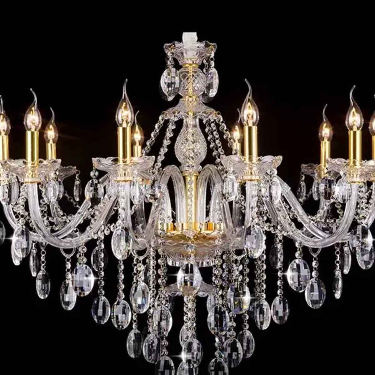 AM0830 — European Grand Hall Crystal Stainless Steel Chandelier for Loft Spaces & Duplex Spaces