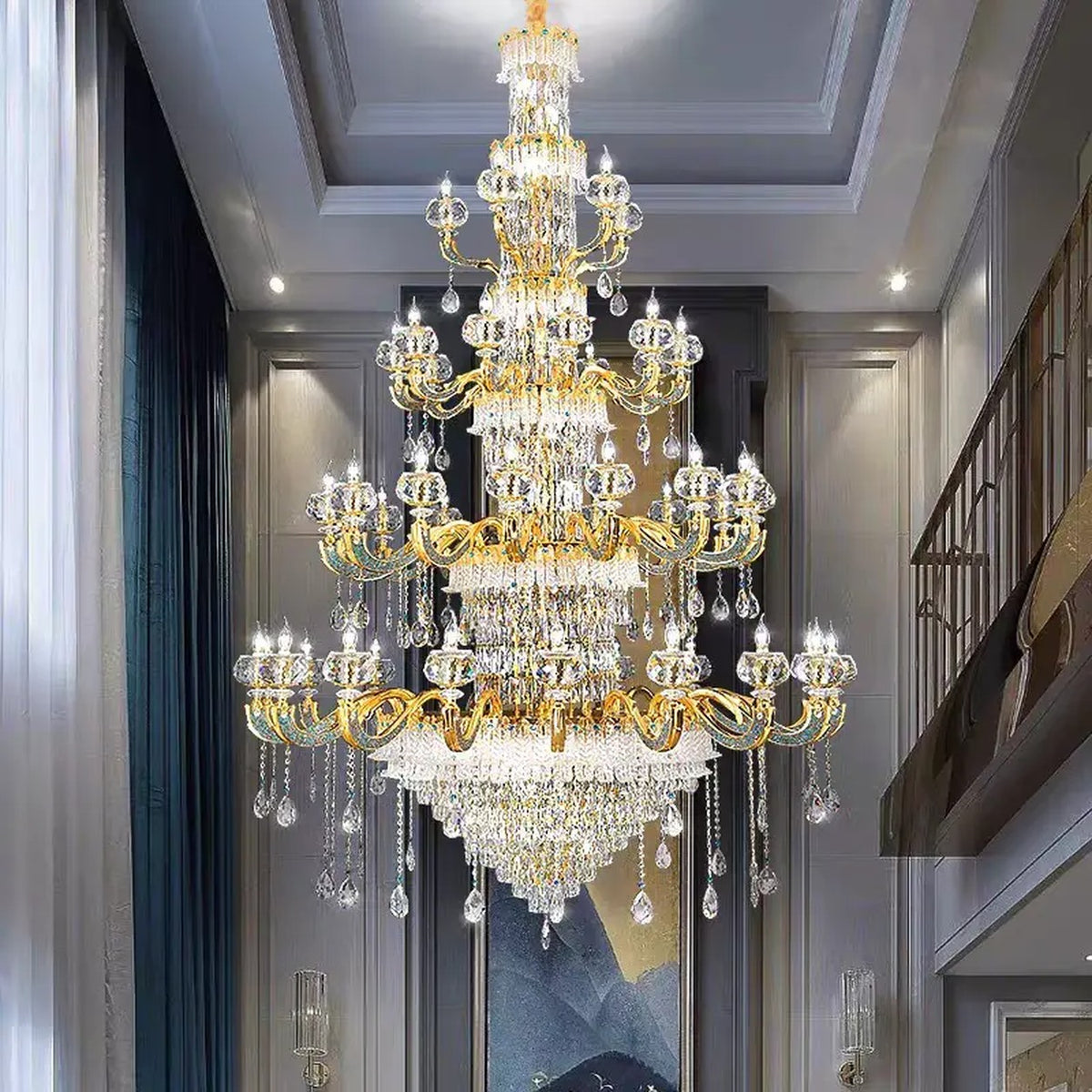 AM0603 — European K9 Crystal Chandelier for Living Rooms