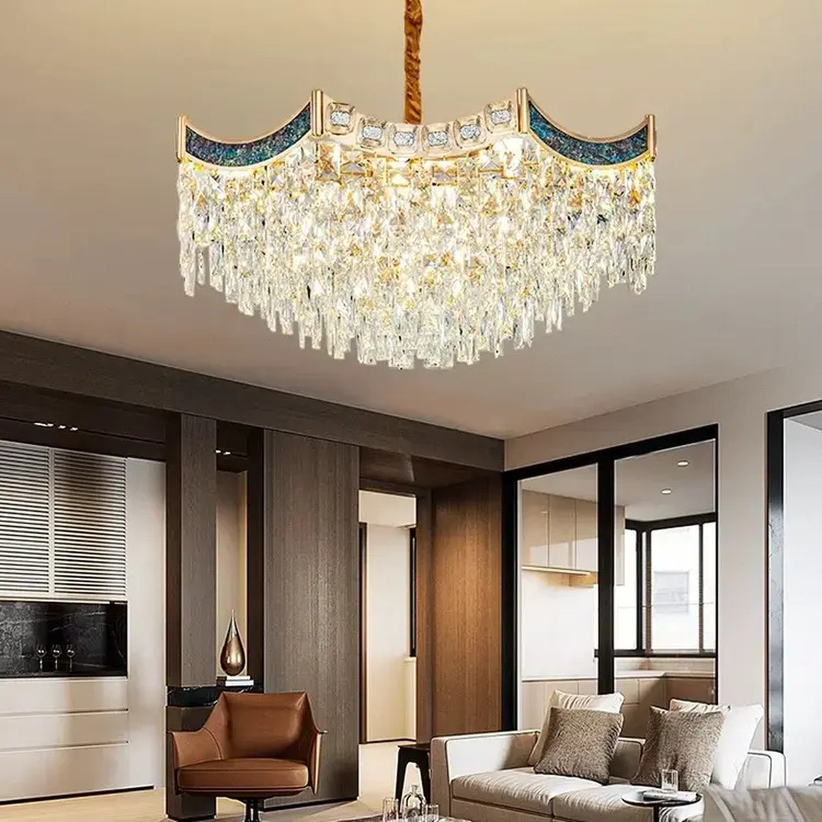 AM0546 — Modern Luxury Crystal Chandelier for Living Rooms